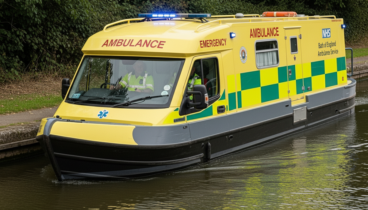 NHS Narrowboat Ambulance