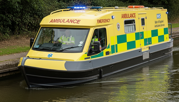 NHS Narrowboat Ambulance